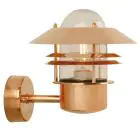 Nordlux Blokhus Wandlamp Koper en Glas Koper | IP54 - Geschikt voor E27