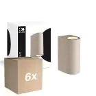 Voordeelpak 6x D'Lite Wandlamp Vossem Beige Up & Down | Geschikt voor 2x GU10 