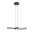 Eglo Pendelarmatuur Serpins Staal Zwart 21W 2500lm - 830 Warm Wit
