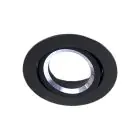 Noxion Inbouw Spot Drome MR16 Kantelbaar Zwart | Zaagmaat 69mm - GU10 Fitting